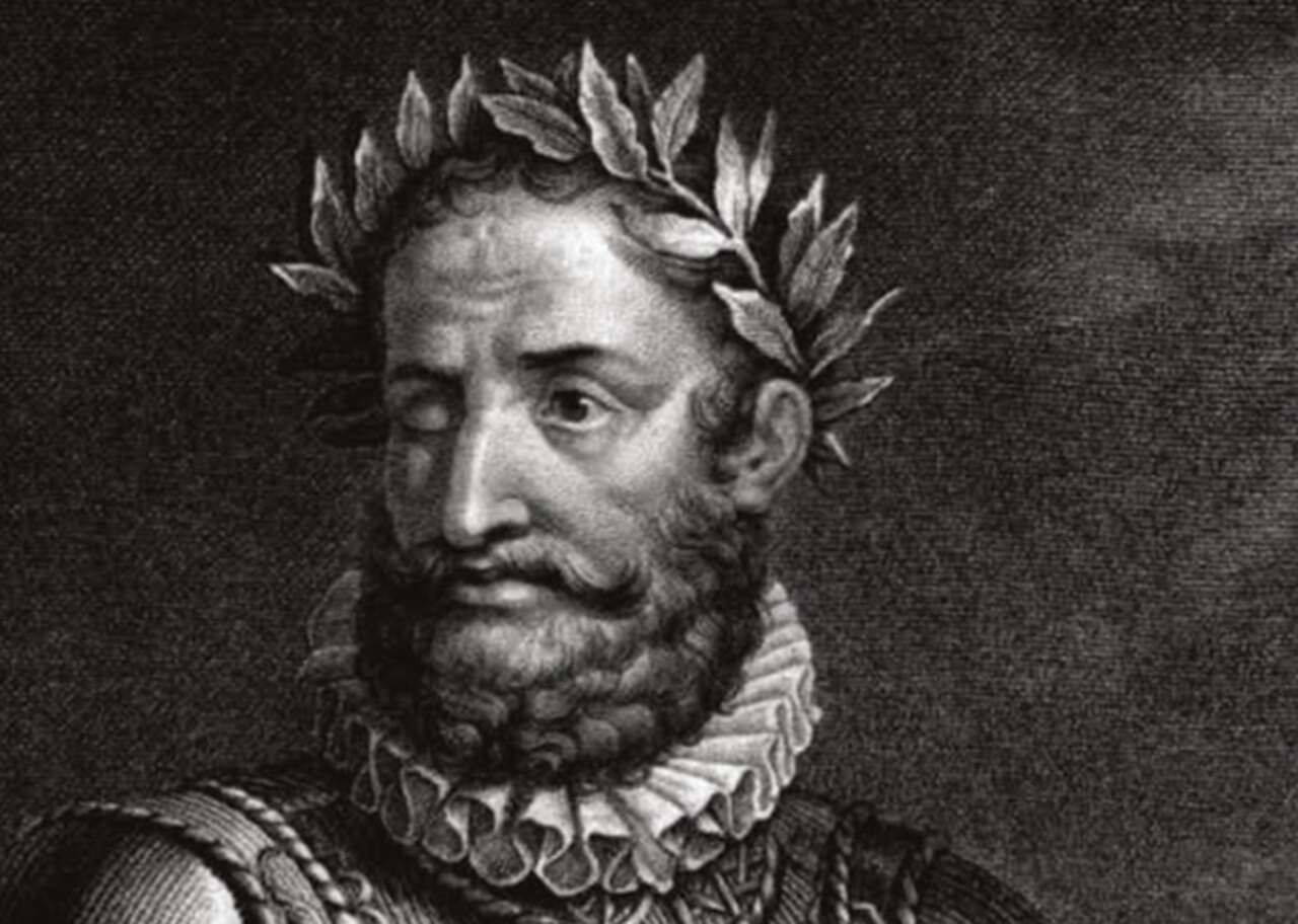Os versos pertencem à obra Os Lusíadas, de Luís de Camões, publicada em 1572. No fragmento, o eu lírico delineia o contexto dessa obra, o qual é centrado
