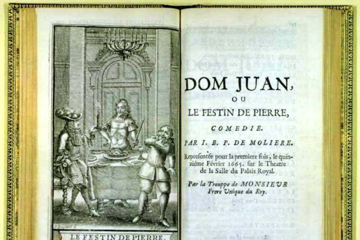 Edição de 1682 de Don Juan ou Le Festin de Pierre, de Molière