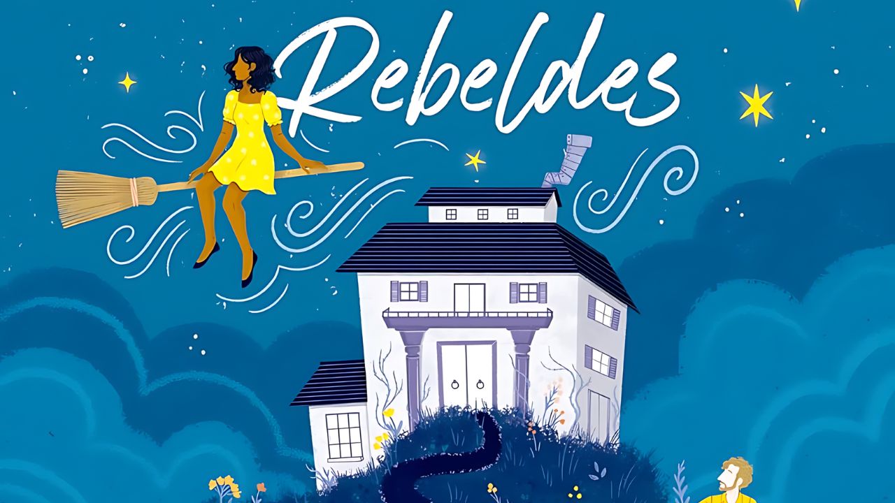 Capa de A sociedade supersecreta de bruxas rebeldes, de Sangu Mandanna