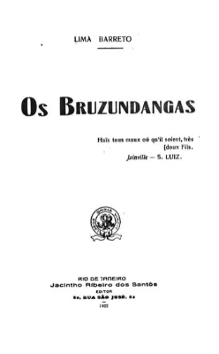 Capa de Os Bruzundangas