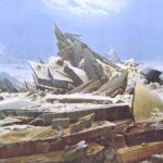 Pintura "O Naufrágio da Esperança", também conhecida como "O Mar de Gelo", do pintor alemão Caspar David Friedrich. Ilustrando o poema "Fatalidade", de Castro Alves.