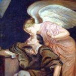 Pintura "O Beijo da Musa", de Paul Cézanne. Ilustrando o poema "Horas de Martírio", de Castro Alves.