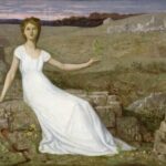 Pintura "Esperança", de Pierre Puvis de Chavannes. Ilustrando o poema "Longe de Ti", de Castro Alves.
