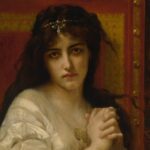 Pintura "Desdémone", de Alexandre Cabanel. Ilustrando o poema "Martírio", de Castro Alves.