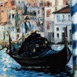 Pintura "O Grande Canal, Veneza", de Édouard Manet. Pela inspiração italiana, está ilustrando o poema "Noite de Maio", de Castro Alves.
