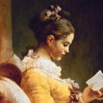 Pintura "Young Girl Reading", de Jean-Honoré Fragonard. Ilustrando o poema "O livro e a América", de Castro Alves.
