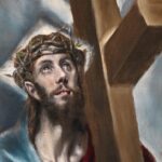 Pintura "Cristo abrazado a la cruz", de El Greco. Ilustrando o poema Abençoa Senhor, de Auta de Souza