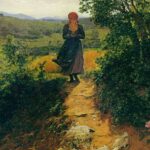 Pintura Die Erwartete, de Ferdinand Georg Waldmüller. Ilustrando o poema Se Eu te Dissesse, de Castro Alves