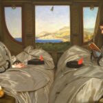 Pintura The Travelling Companions, de Augustus Leopold Egg . Ilustrando o poema Versos de um Viajante, de Castro Alves