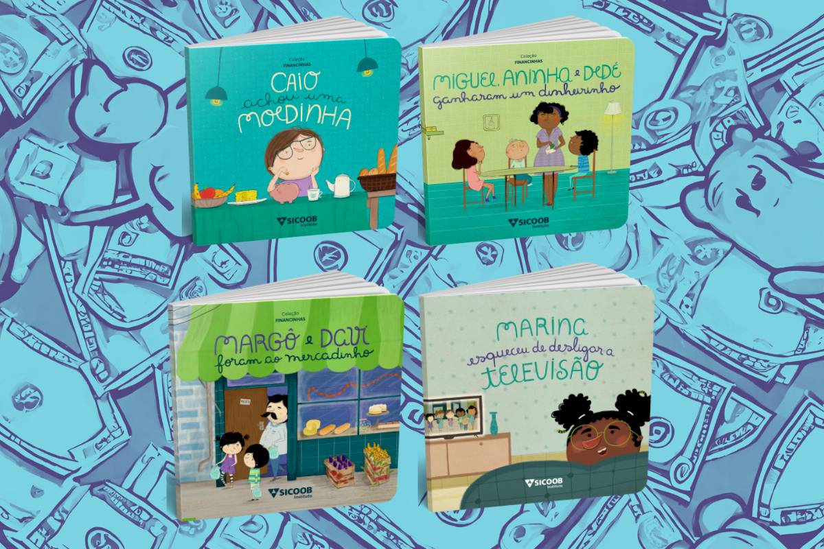 Coleção Financinhas Sicoob lança livros infantis de educação financeira