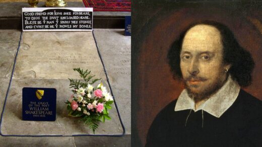 A sinistra maldição na cova de William Shakespeare