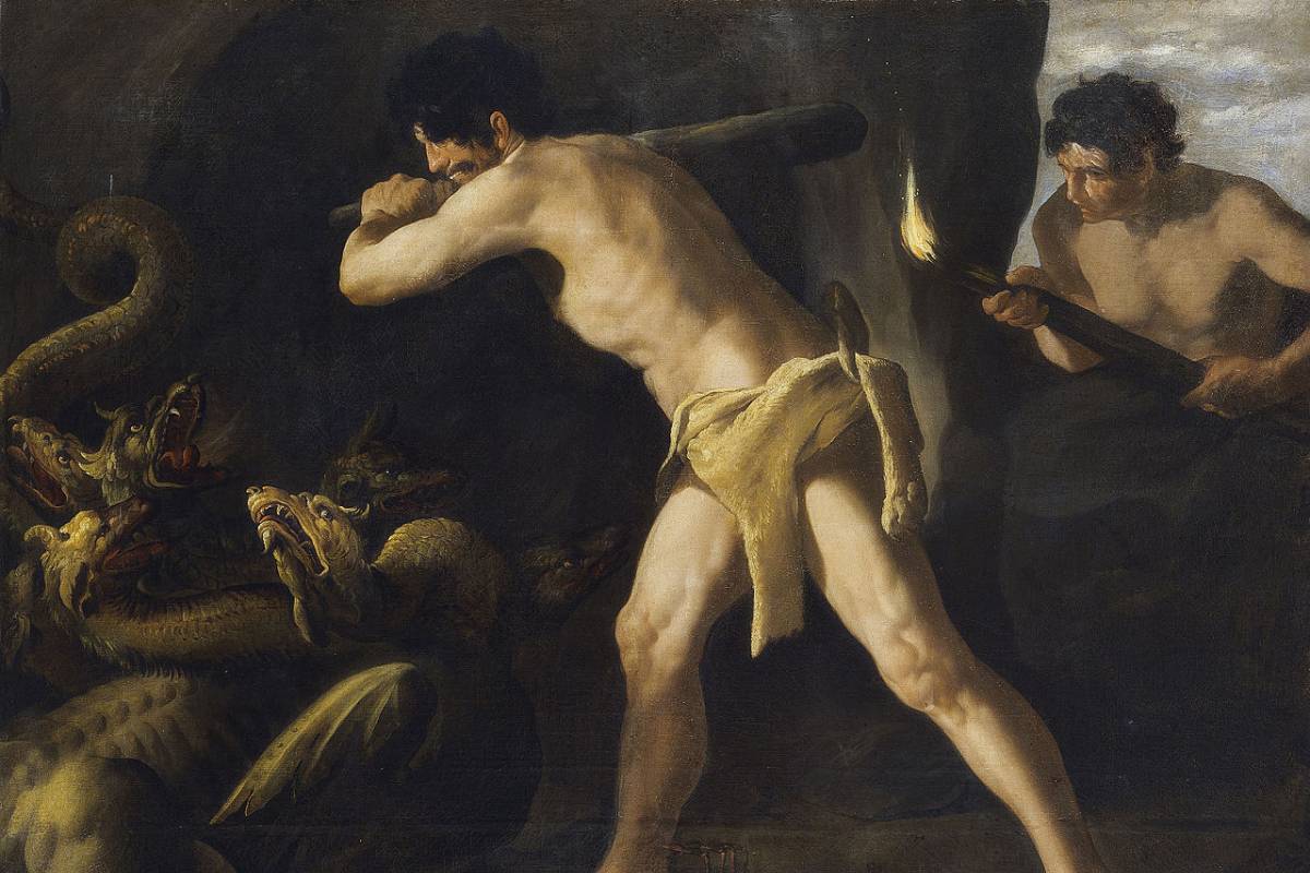 Hercules e a Hidra (1634), pintura de Francisco de Zurbarán