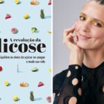 O livro "A Revolução da Glicose", com a autora Jessie Inchauspe à direita