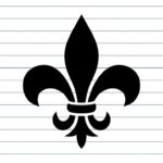 flor de lis símbolo curso de letras