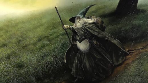 A figura de Gandalf em O Senhor dos Anéis e O Hobbit é um exemplo de trope literária do tipo "Mentor"